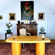 Bureau boomerang art déco, 1940 environ