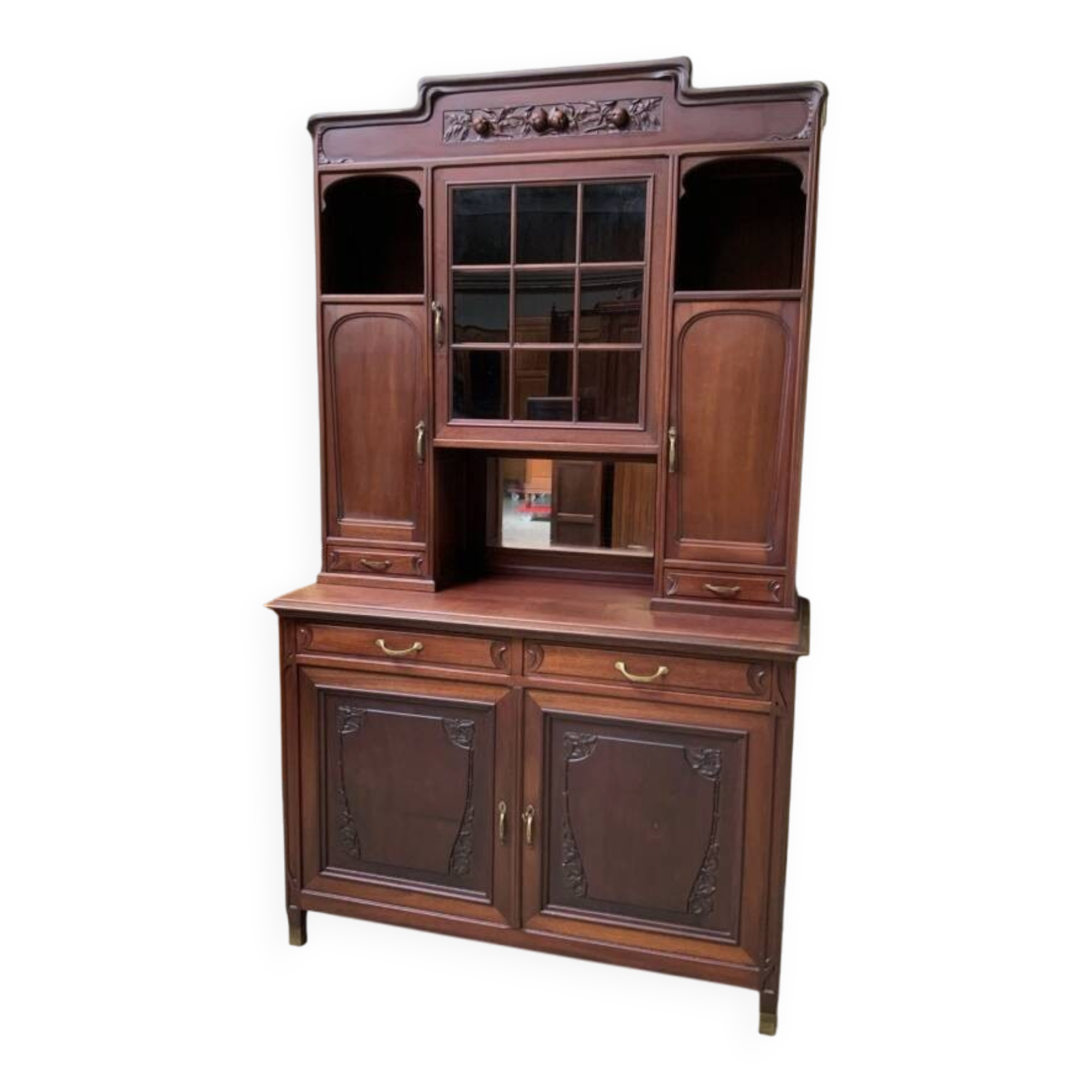 Antique dreamlike Jugendstil sideboard, Art Nouveau