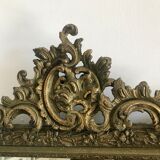 Pediment fireplace mirror 70x120cm