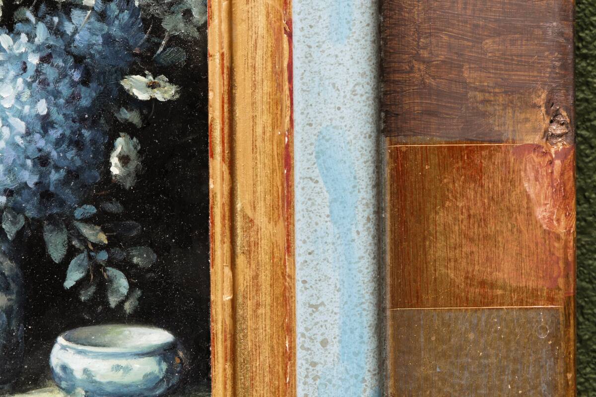 Nature morte, huile sur panneau, Jan Van Hoof