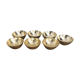 7 bols dorés