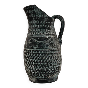 Vintage decorative pitcher, ancient Greek style, elegant jug