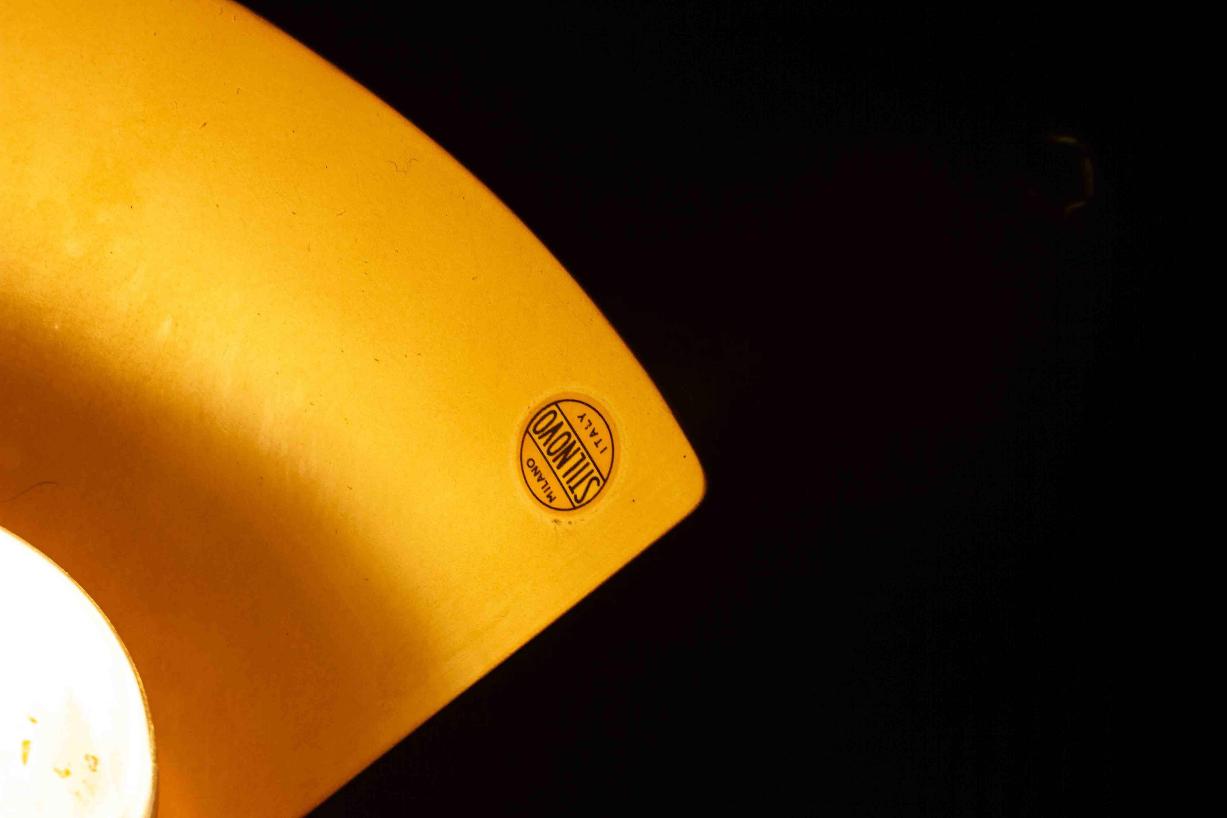 Unique tripod floor lamp by Stilnovo with white shades, Italy 1960s