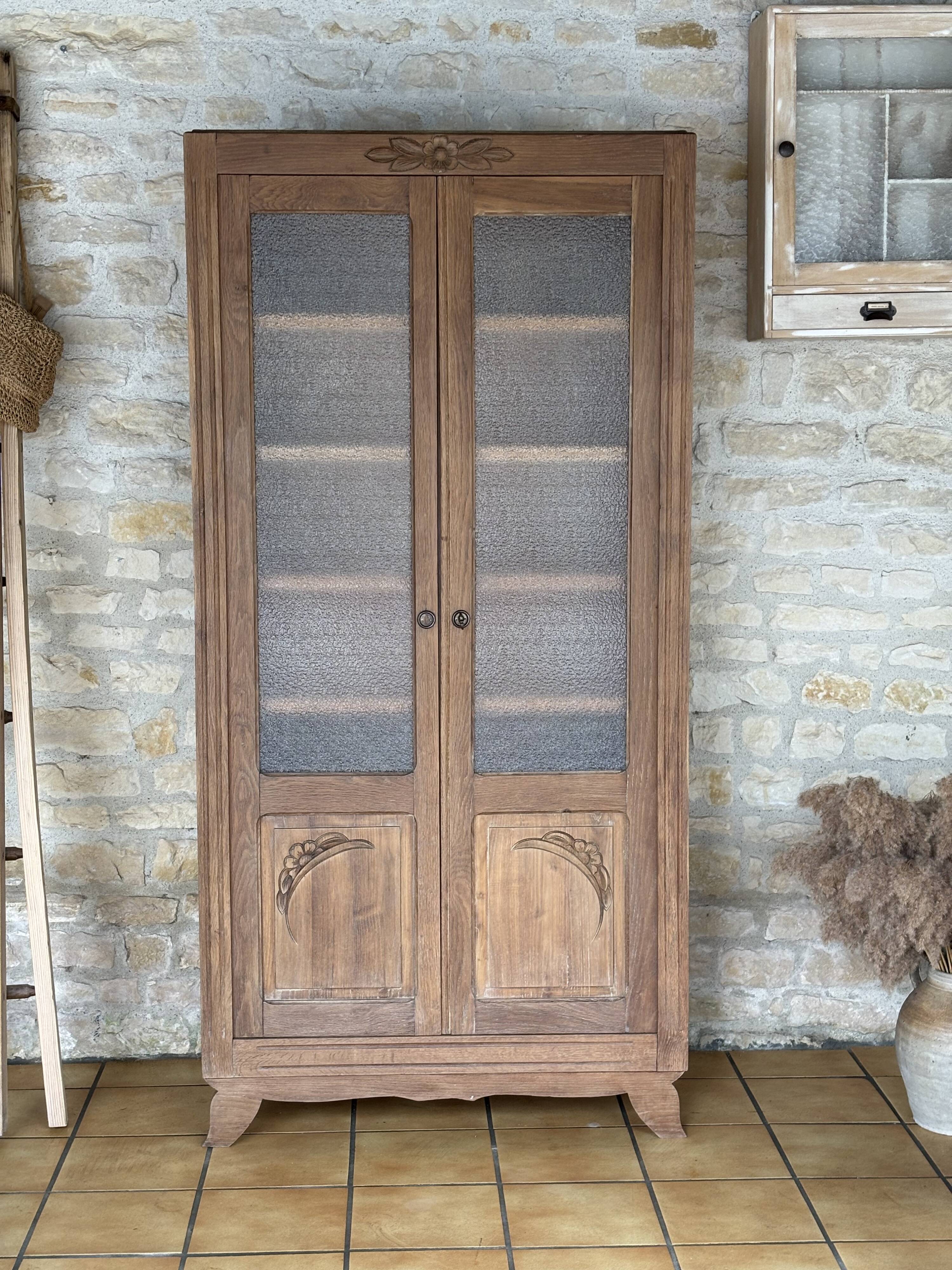 Showcase, Art Deco style bookshelf restored