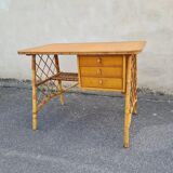 Louis Sognot rattan office 1960