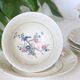 Set of 4 tea cups, porcelain Old Royal Factory of Limoges, Vintage
