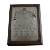 Drink with wooden keys solar perpetual calendar