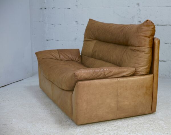Canapé de Michel Ducaroy, cuir, 1978, modèle Dianthus, édité par Ligne Roset