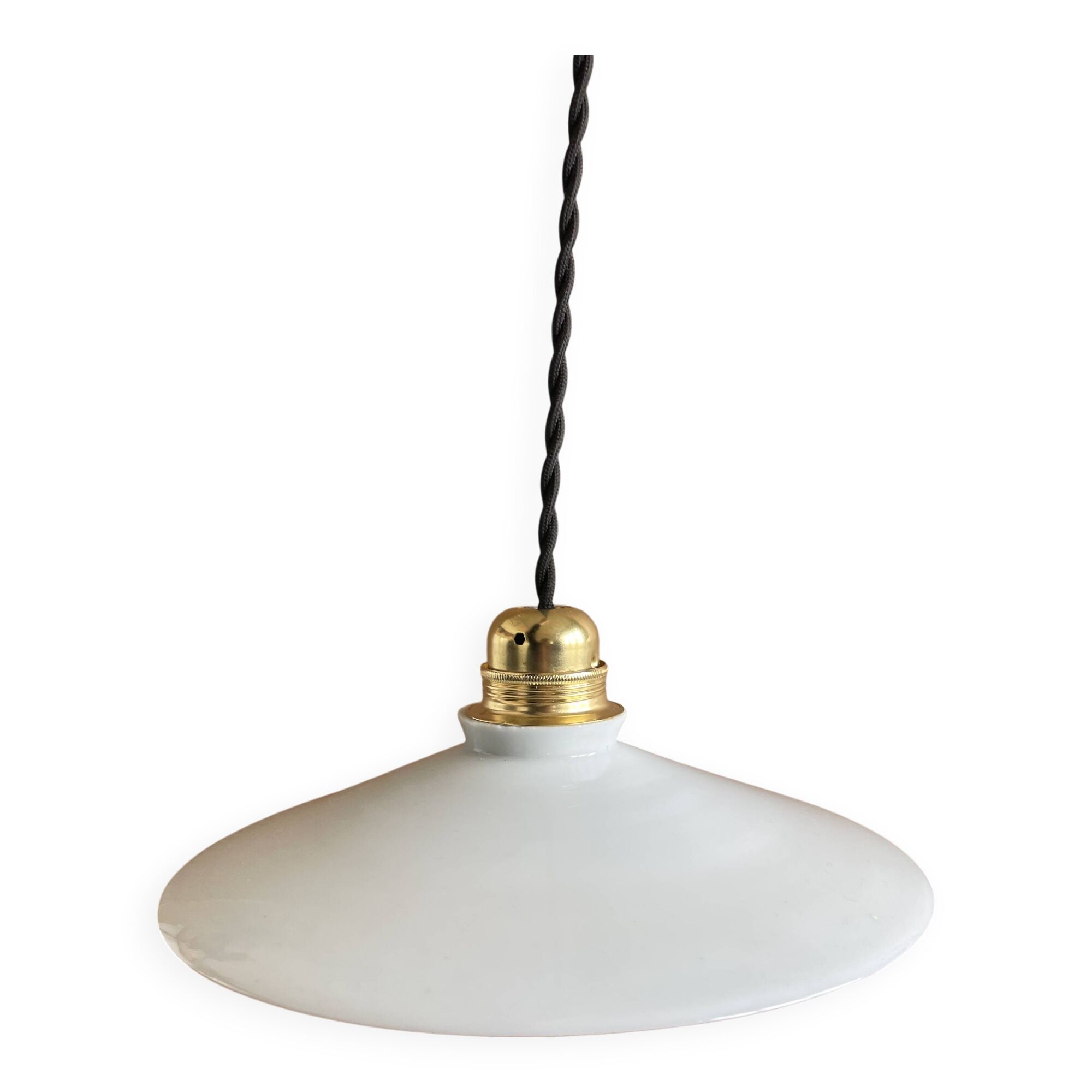 Suspension opaline ancienne