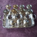 Silver metal shot set
