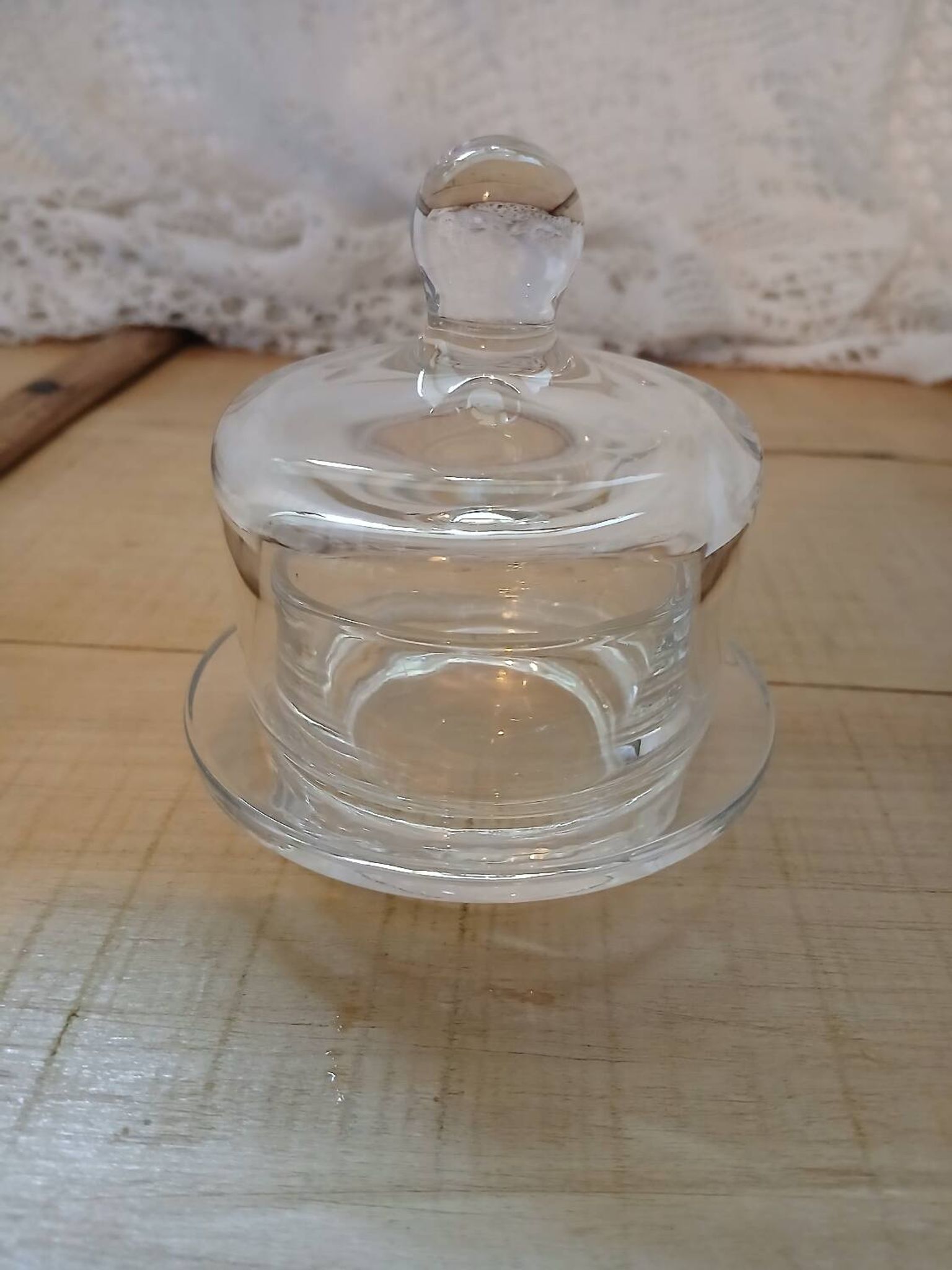 Beurrier individuel en verre