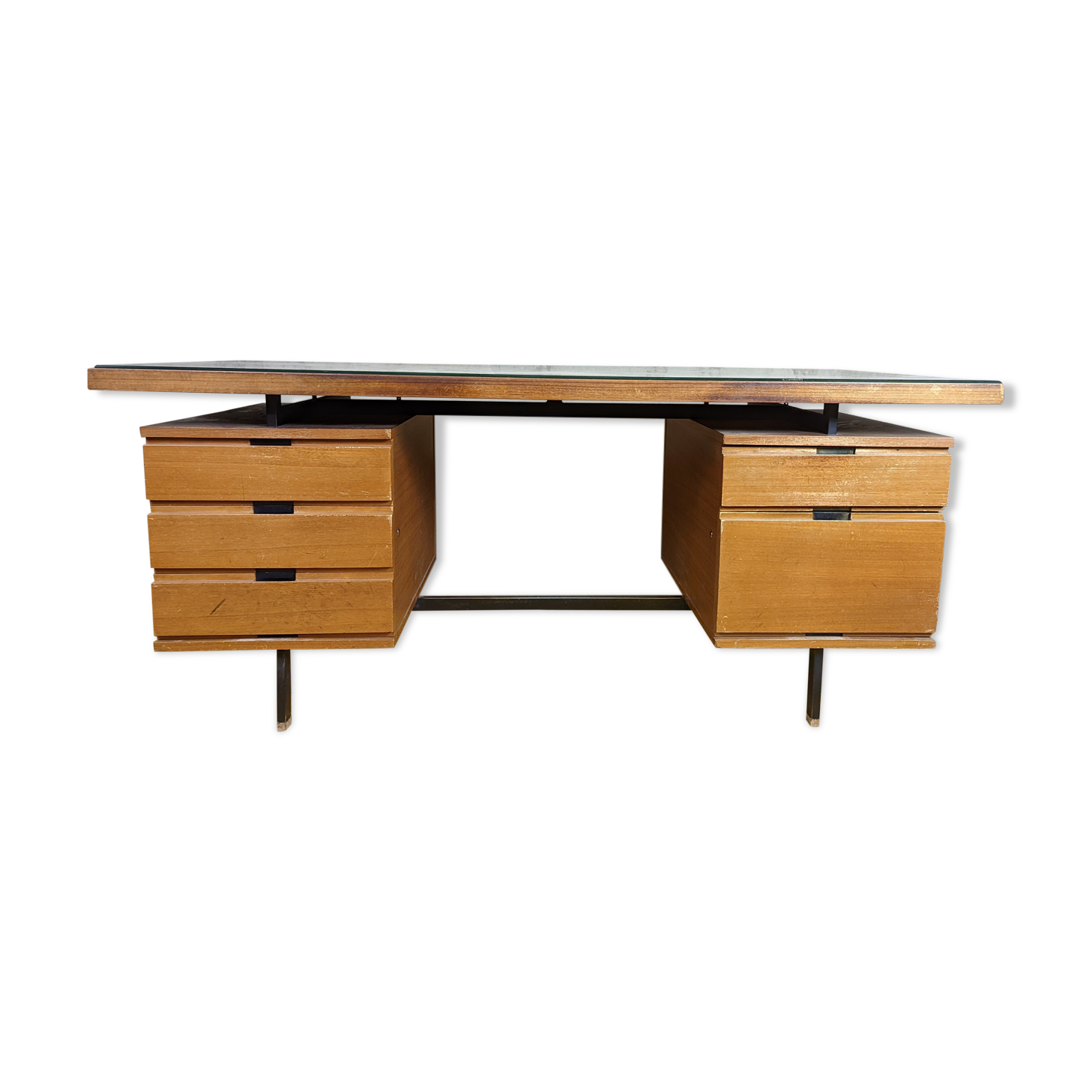 Minvielle desk in mahogany pierre guariche