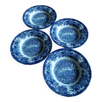 4 Lunéville "English Style" soup plates