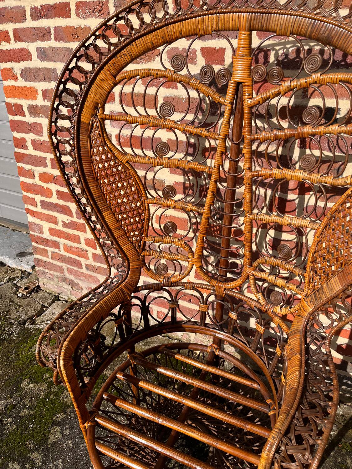 Emmanuelle rattan armchair
