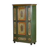 Antique German Hand Painted Cabinet, 1876