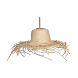 Palm straw pendant light