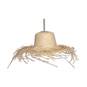 Palm straw pendant light