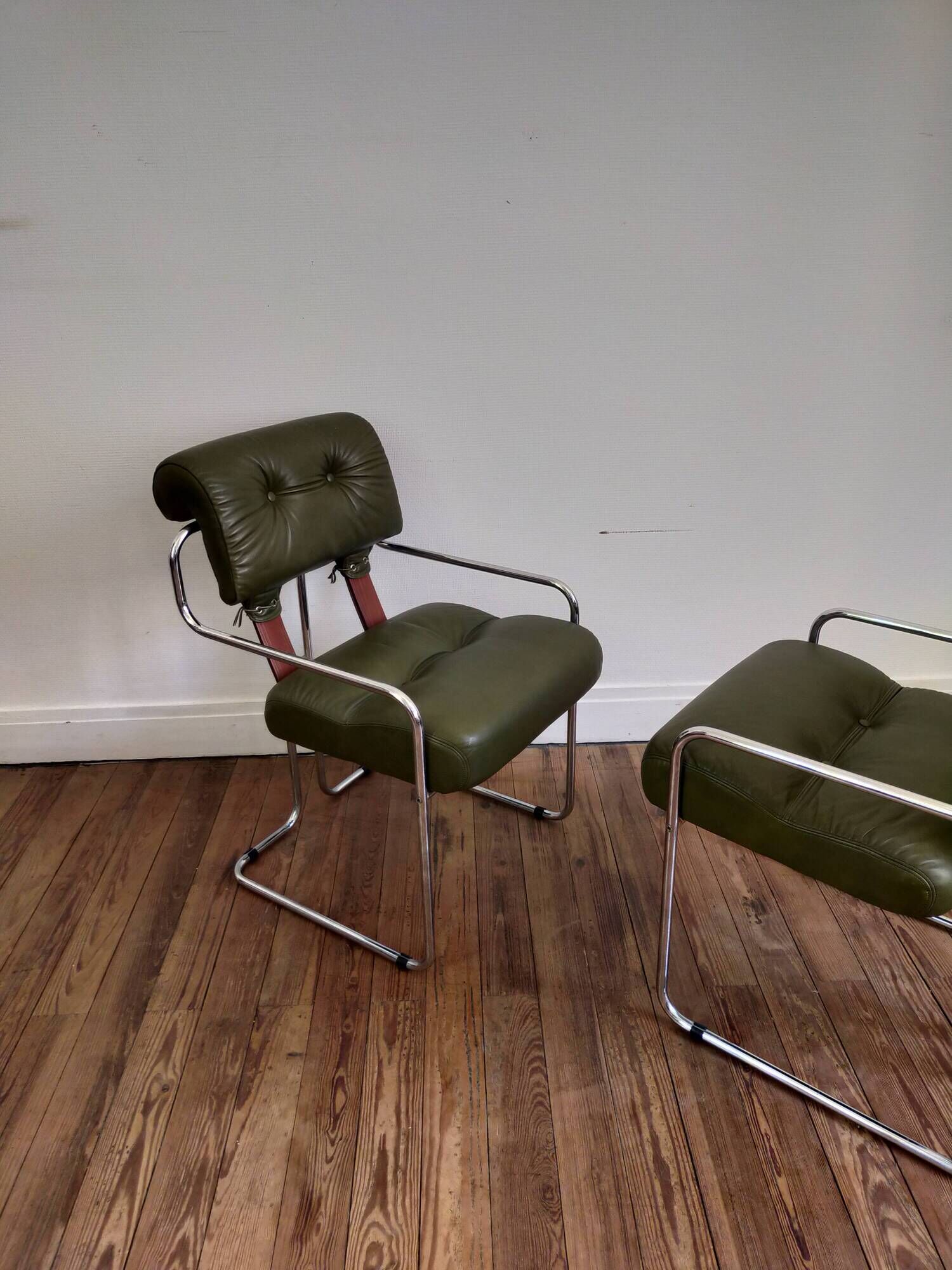 Paire de fauteuils Tucroma par Guido Faleschini