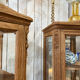 Lot de 2 Vitrines art déco bois massif