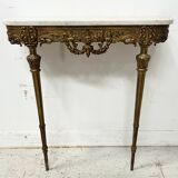 Louis XVI style console in chiselled bronze, 20th century.
