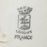 Assiettes "poisson" longwy 1930