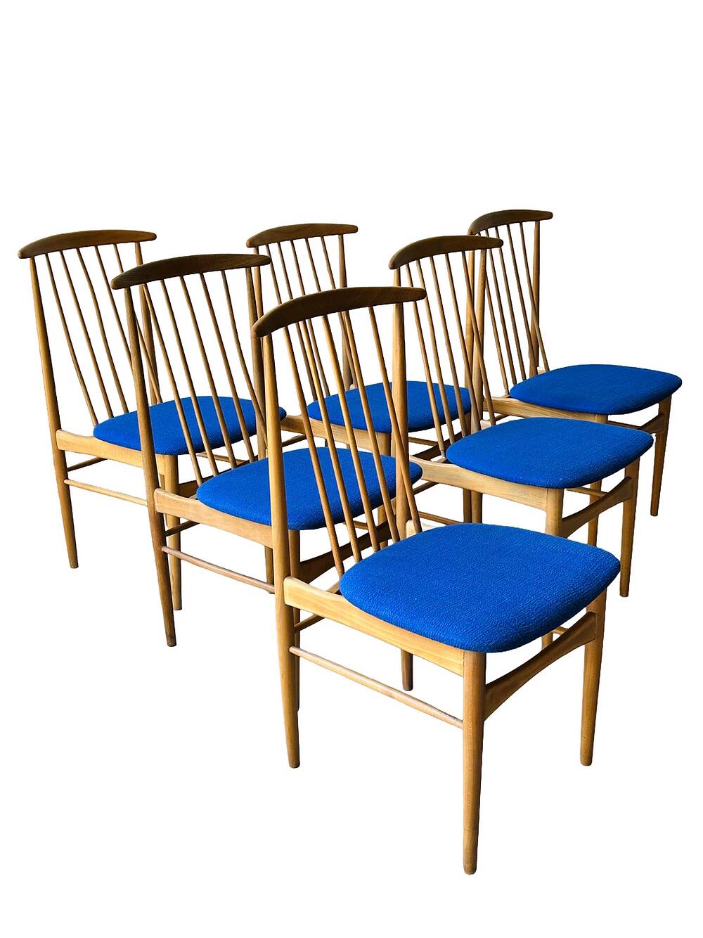 Set of 6 Scandinavian dining chairs, 1960s