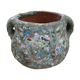 Pot terracotta mosaic called picassiette