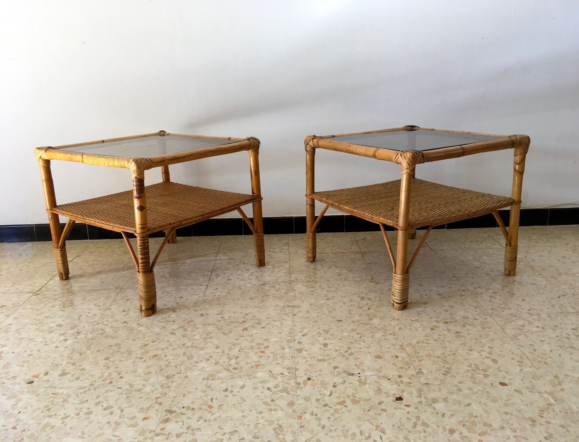 Vintage rattan horses in the 70s