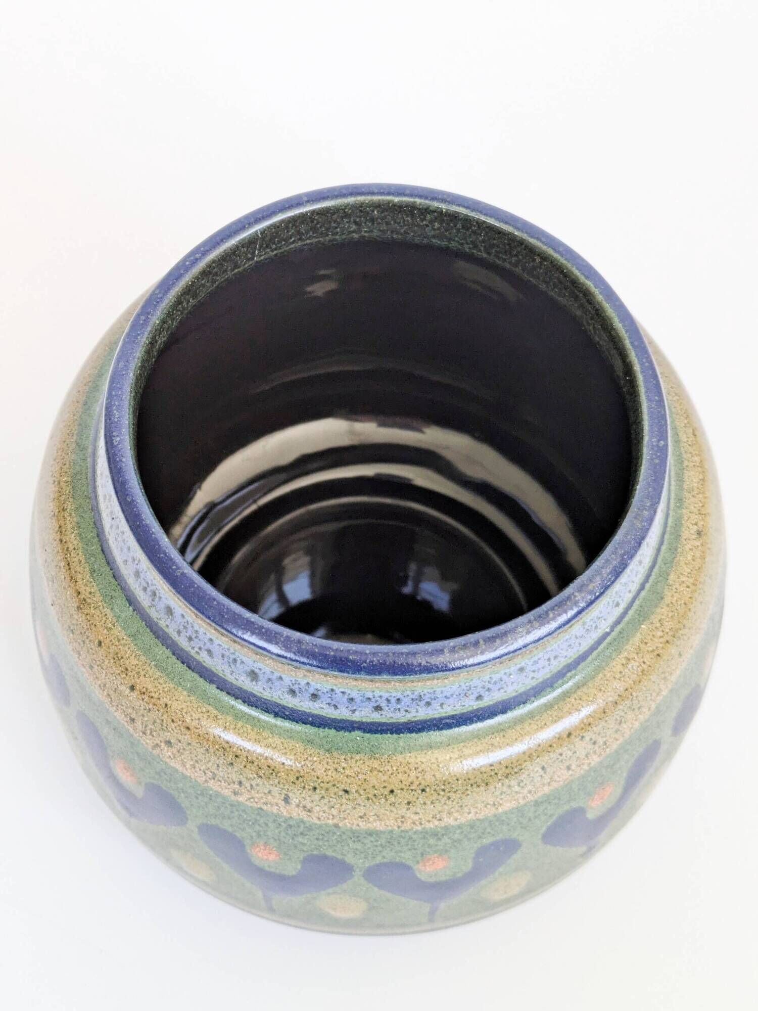 Ceramic vase KMK, Mora decor, Germany 1970s