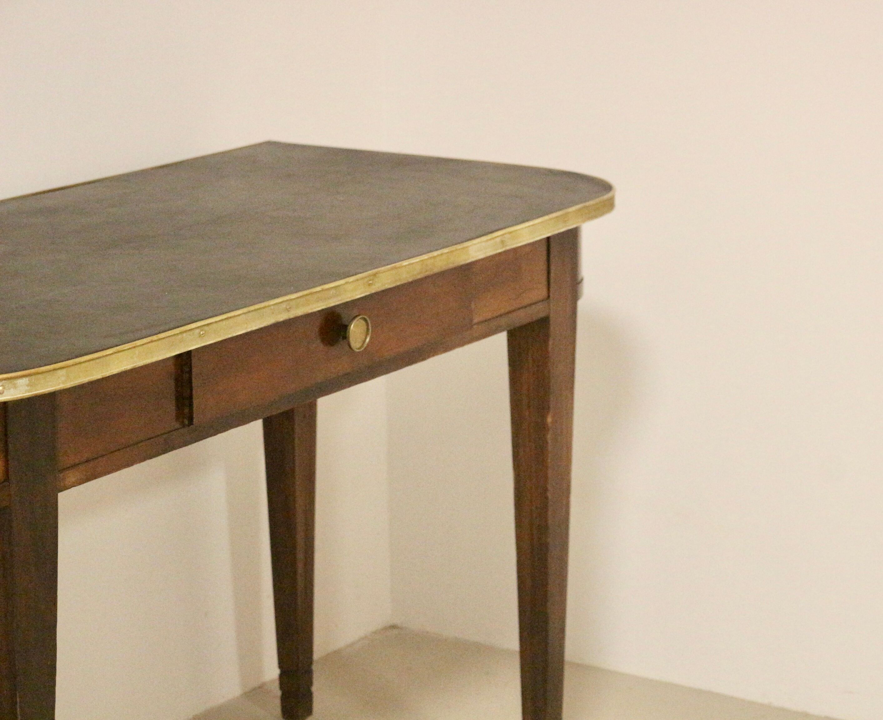 Console or half-moon desk with drawer