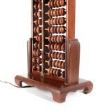 Old abacus lamp base, Chinese suanpan "lotus-flower brand"