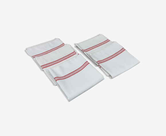 6 old tea towels