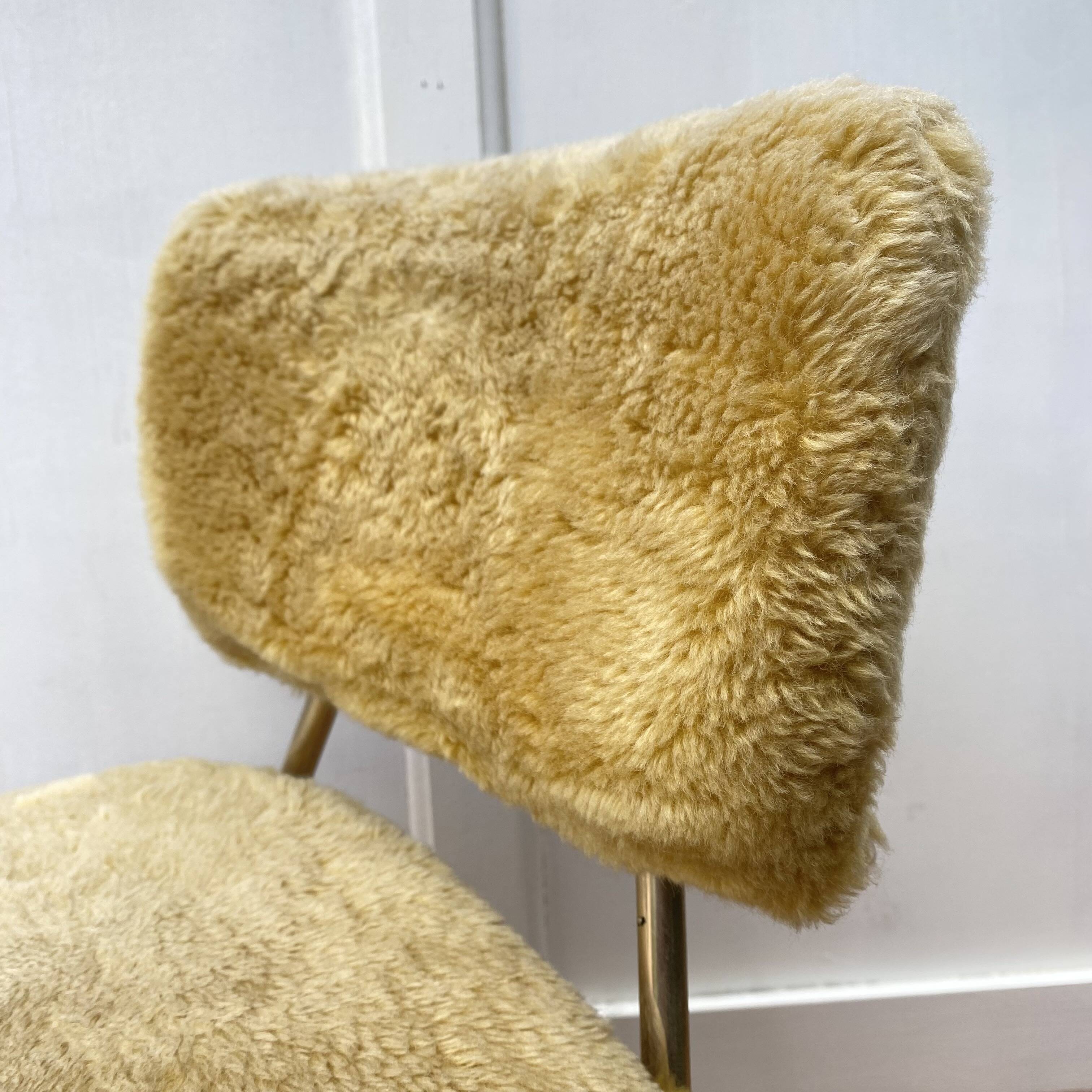 Chaise "moumoute" enfant années 60-70