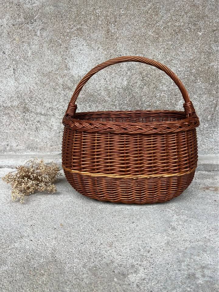 Vintage wicker basket