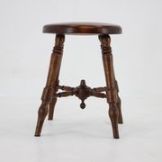 Tabouret en bois des années 1940, Tchécoslovaquie