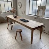 XL farmhouse table in beech and pine 3m