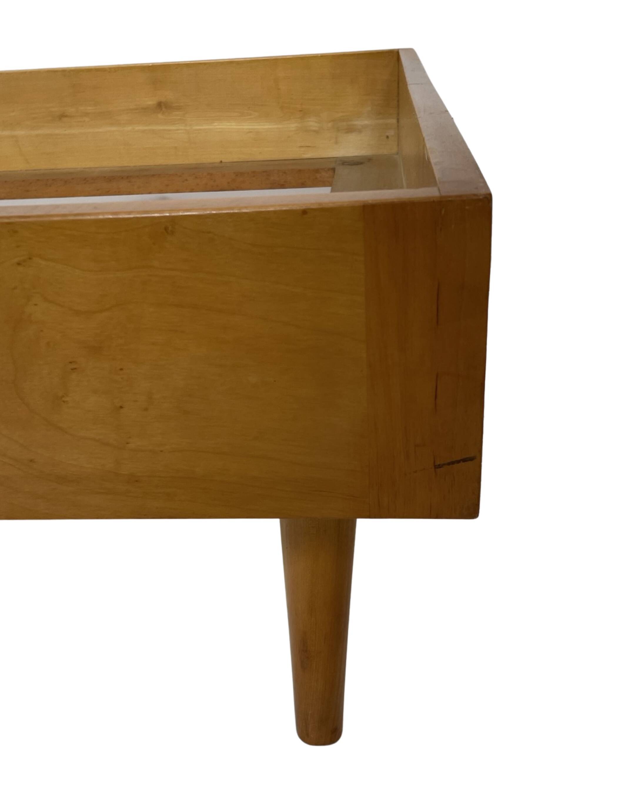 Vintage daybed of the 1960s Netherlands minimalist design in oak