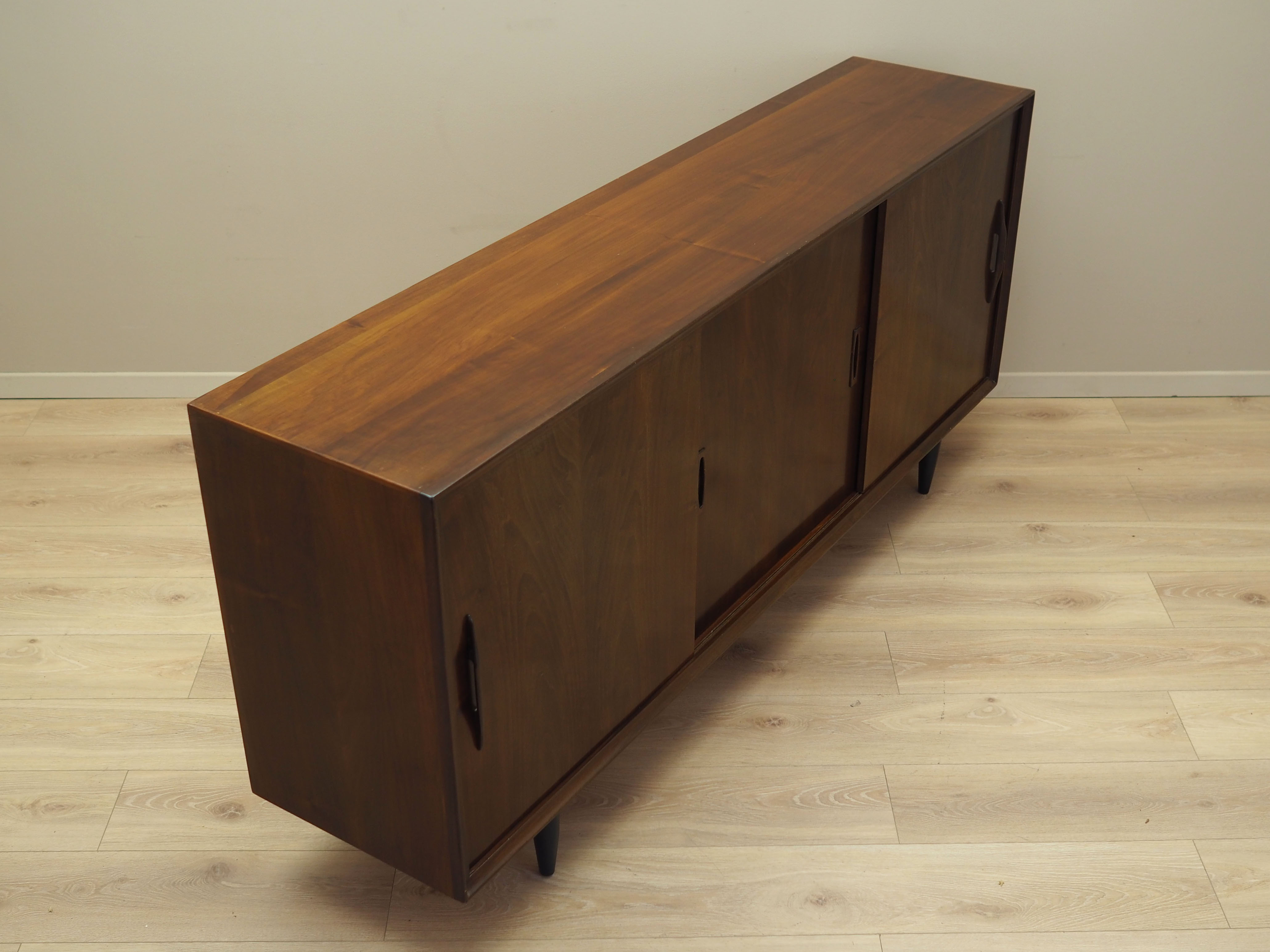 Walnut sideboard, Danish design, 1970s, production: Denmark