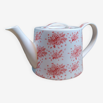 Jameson & Tailor white and red floral teapot