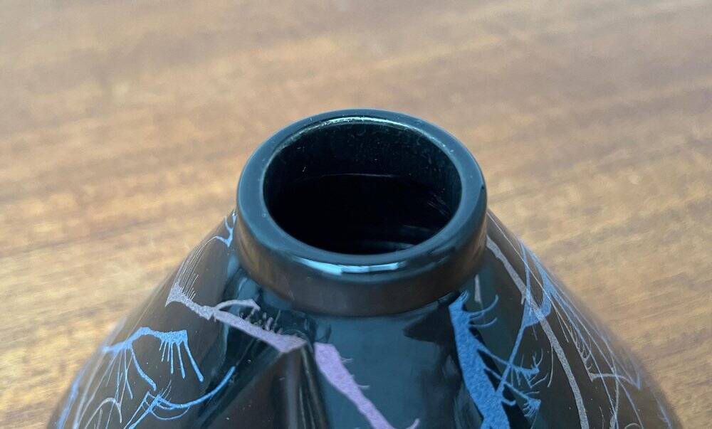 Postmodern West German pottery vase by Steuler, 1980s.