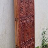 Indonesian screen 4 teak panels