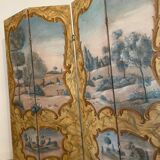 Paravent style Louis XV - peint à la main