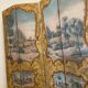 Louis XV style screen - hand painted
