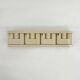 Wall-mounted coat rack Minivip white by Benanti & Brunori for Velca Legnano