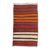 Tapis kilim mini turc vintage 54x95 cm en laine, petit coureur kelim, style shabby chic 2578