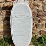 Late 19th century Portuguese wooden mirror, Bilros style - Rare