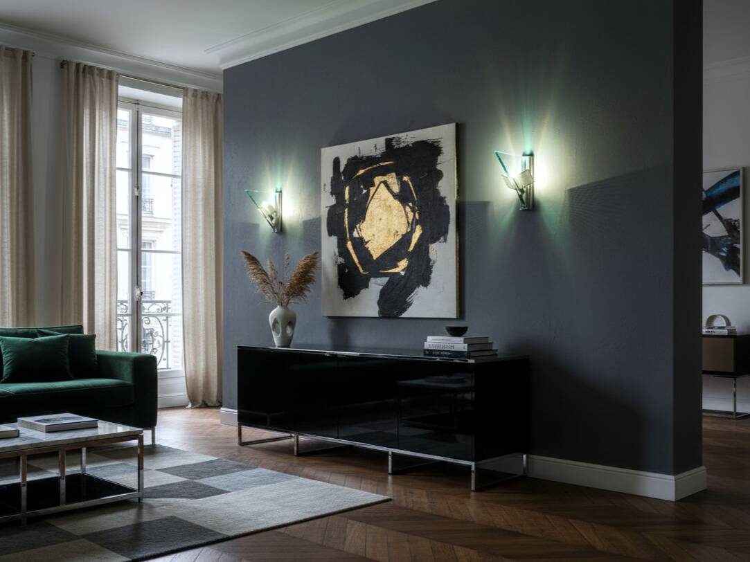 Artemide Icaro wall sconces Carlo Forcolini post-modern design 1980s