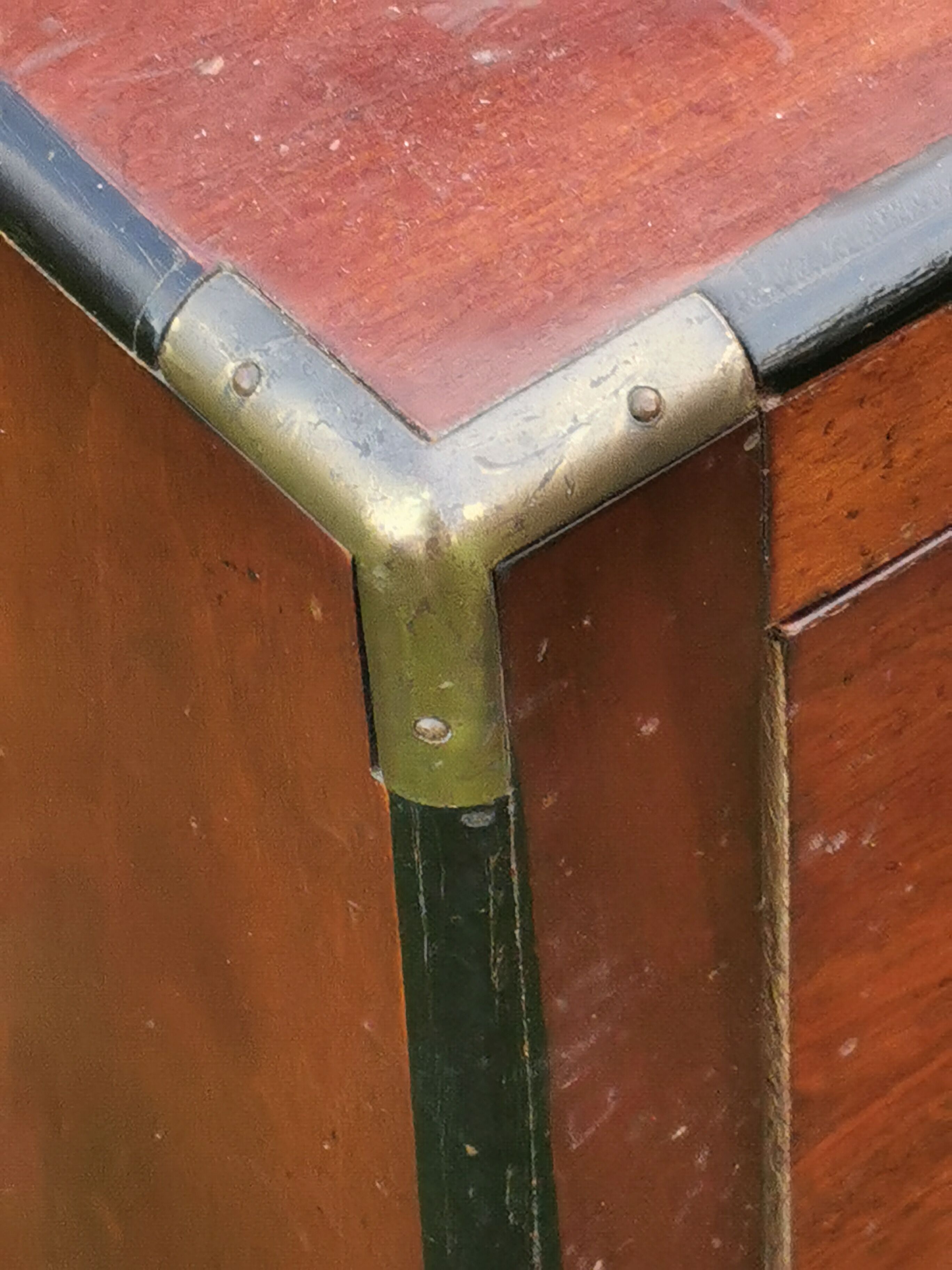 Navy dresser, solid mahogany, National Airy, with handles