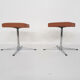 Set of two mid-century swivel stools, The Netherlands