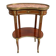 Kidney table in mahogany, brocatelle marble, Louis XV Transition, 19th century.